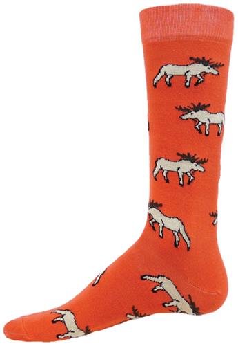 Wright Avenue Moose Novelty Cotton Crew Socks