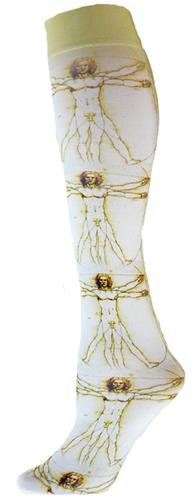 Nouvella Vitruvian Man Art Sublimated Trouser Sock