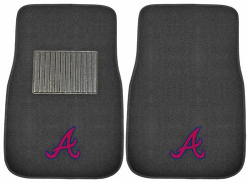 Fan Mats MLB Braves Embroidered Car Mats (set)