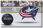 Fan Mats NHL Blue Jackets Scraper Puck or Camo Mat