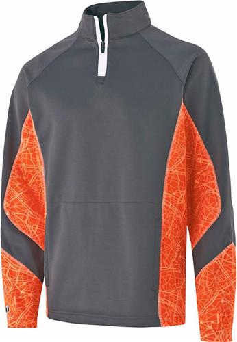 Holloway Adult Complex 1/4 Zip Pullover Jacket. Decorated in seven days or less.