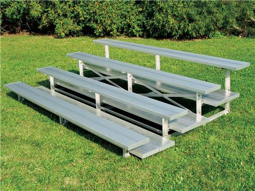 NRS 3 & 4 Row Aluminum Low Rise Bleachers. Free shipping.  Some exclusions apply.