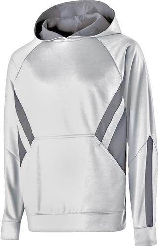  Adult Kangaroo Pocket, 2-Tone Hoodie (A4XL - White or Black). Decorated in seven days or less.