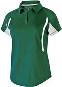 Womens Short Sleeve V-Neck Polo Shirt (Black,Brown,Cardinal,Forest,Kelly,Maroon,Blue,Gold),