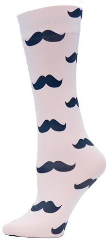 Nouvella Black Mustache Sublimated Trouser Socks