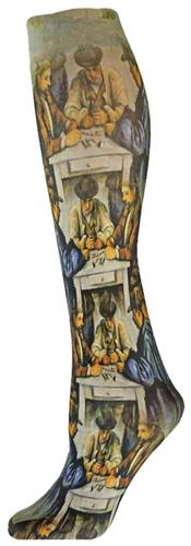 Nouvella Card Players Artist Collect Trouser Sock