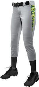 girls grey softball pants