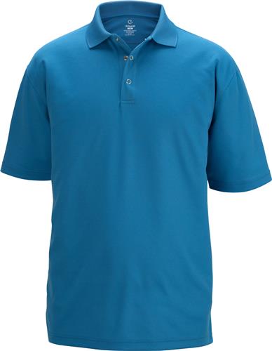 Edwards Mens Snap Front Short Sleeve Polo. Printing is available for this item.