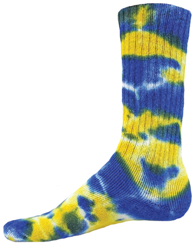 Red Lion Multi Rebel Tie Dyed Crew Socks Closeout