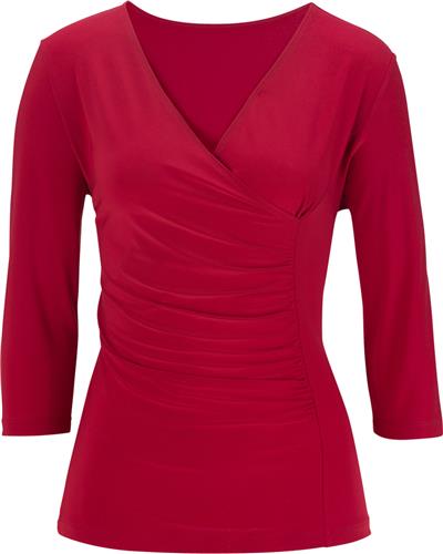 Edwards Womens 3/4 Sleeve Crossover Top