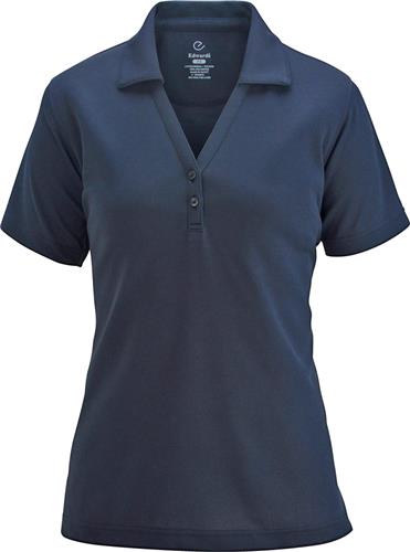 Edwards Womens Polo Shirt w/Johnny Collar. Printing is available for this item.