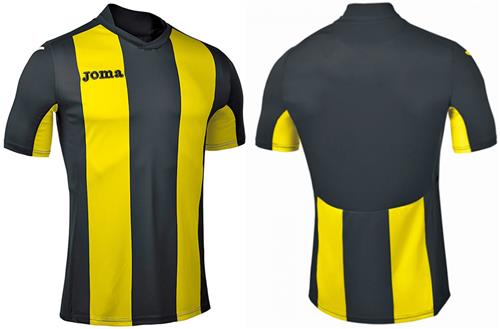 Joma PISA 4 Short Sleeve Soccer Jersey. Printing is available for this item.