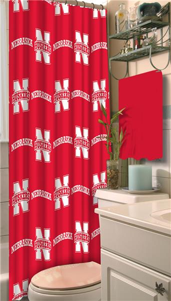 Northwest NCAA Nebraska Shower Curtain