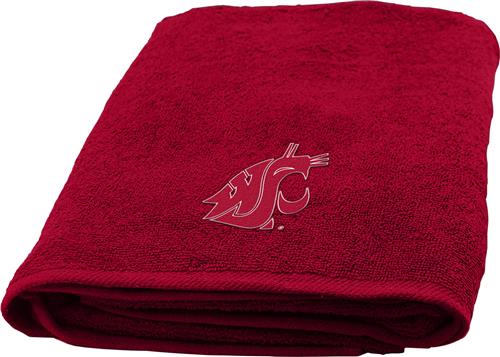 Northwest NCAA Washington St. Applique Bath Towel