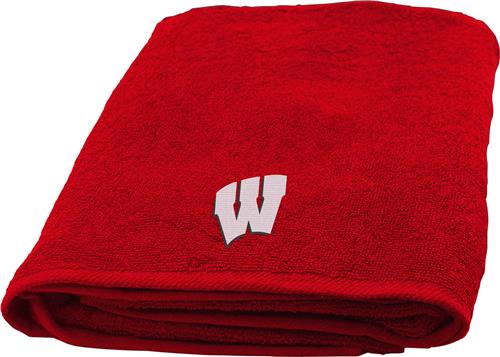 Northwest NCAA Wisconsin Applique Bath Towel