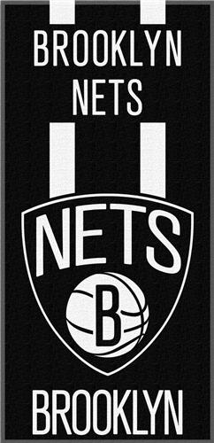 Northwest NBA Brooklyn Nets Zone Read Beach Towel