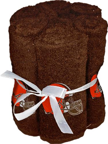 Northwest NFL Browns Washcloths - 6 pack