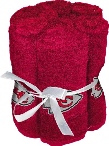 Northwest NFL Chiefs Washcloths - 6 pack