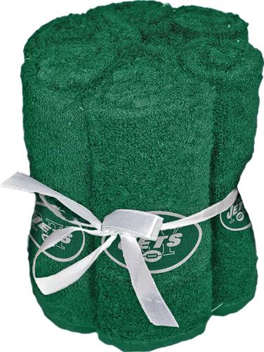 Northwest NFL Jets Washcloths - 6 pack