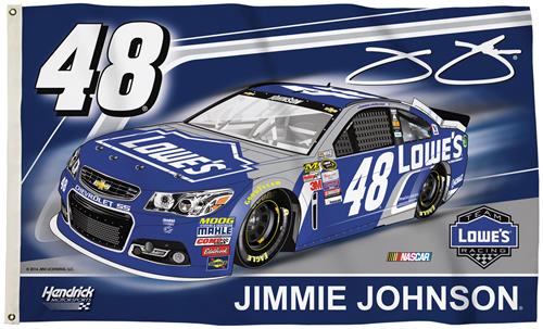 BSI NASCAR Jimmie Johnson #48 2-Sided 3' x 5' Flag