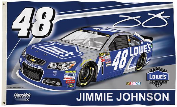 BSI NASCAR Jimmie Johnson #48 2-Sided 3' x 5' Flag