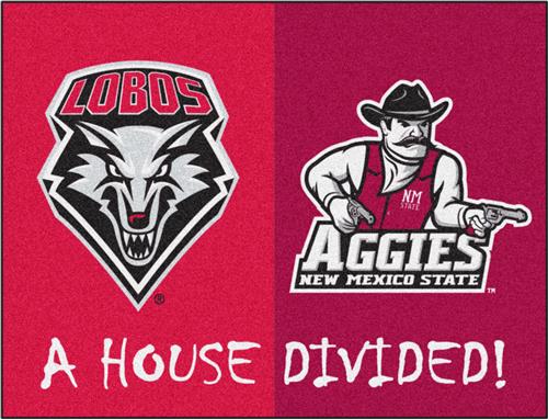 Fan Mats New Mexico/Mexico State House Divided Mat