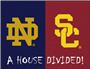 Fan Mats Notre Dame/Southern Cal House Divided Mat