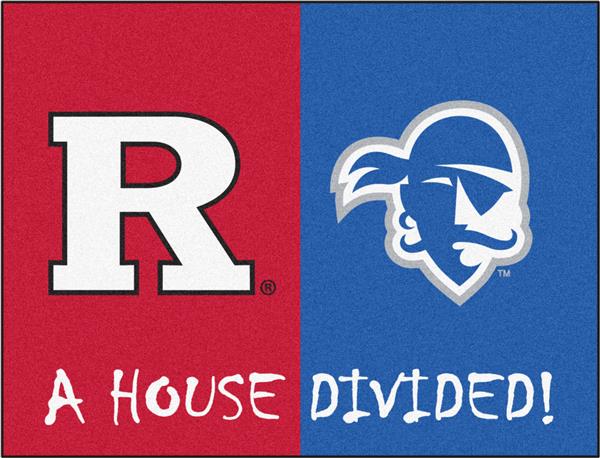 Fan Mats Rutgers/Seton Hall House Divided Mat