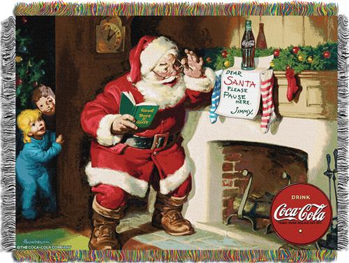 Northwest Coca-Cola Note to Santa Woven Tapestry