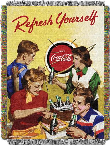 Northwest CocaCola Refresh Yourself Woven Tapestry