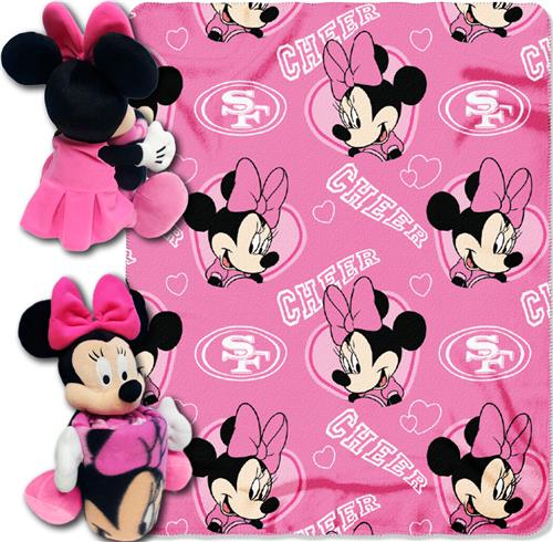 NFL 49ers Disney Minnie Hugger & Fleece Throw