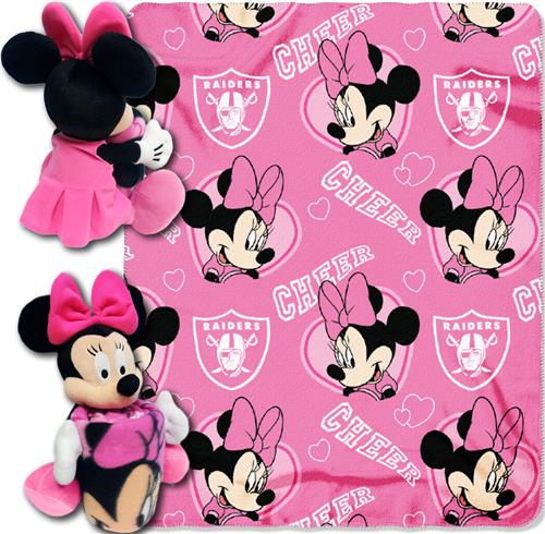 NFL Raiders Disney Minnie Hugger & Fleece Throw
