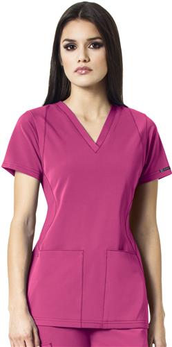 WonderWink HP Sync Womens V-Neck Scrub Top. Embroidery is available on this item.