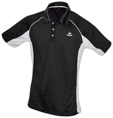Kaepa Unisex 8008 Volleyball Ready Coach  Polo Shirts (Black or White). Embroidery is available on this item.