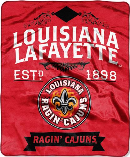 Northwest Louisiana Lafayette Label Raschel Throw