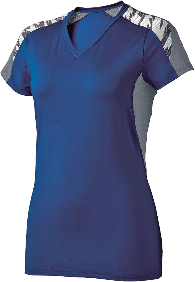 E116789 High Five Atomic Volleyball VNeck Jerseys