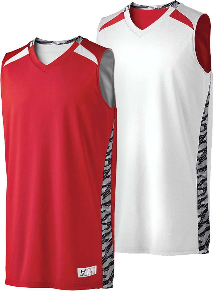 E116793 Printed Campus Reversible Basketball Jerseys