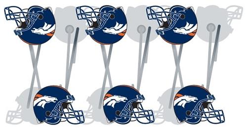 Northwest NFL Denver Broncos Shower Curtain Rings (Set of 12)