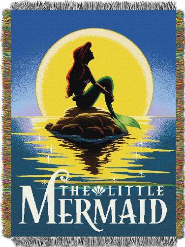 Northwest The Little Mermaid Woven Tapestry Throw