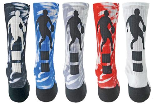 Red Lion Point Basketball Sublimated Crew Socks