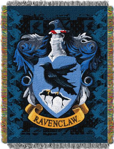 Northwest Ravenclaw Crest Woven Tapestry Throw