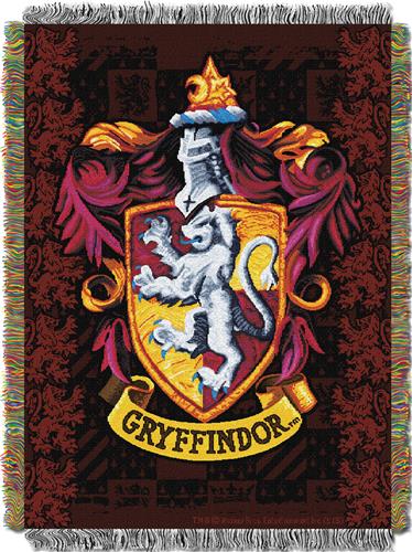 Northwest Gryffindor Crest Woven Tapestry Throw