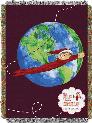 Northwest Elf Travels Woven Tapestry Throw