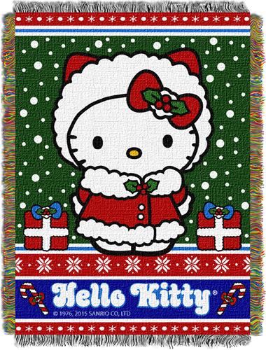 Northwest Snowy Kitty Woven Tapestry Throw