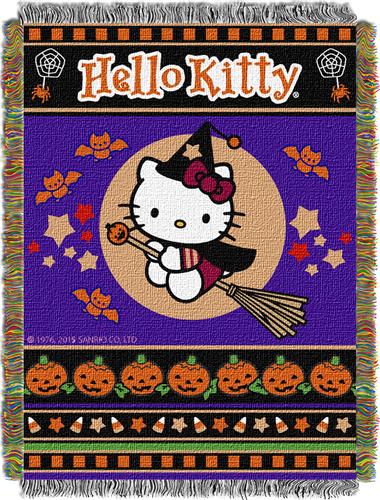 Northwest Witchy Kitty Woven Tapestry Throw
