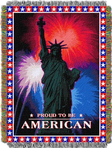 Northwest July 4th Woven Tapestry Throw