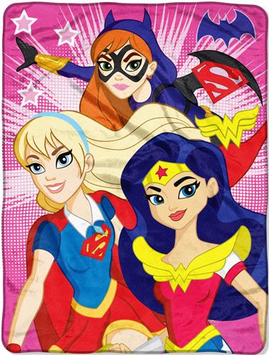Northwest DC Super Hero Girls Micro Raschel Throw