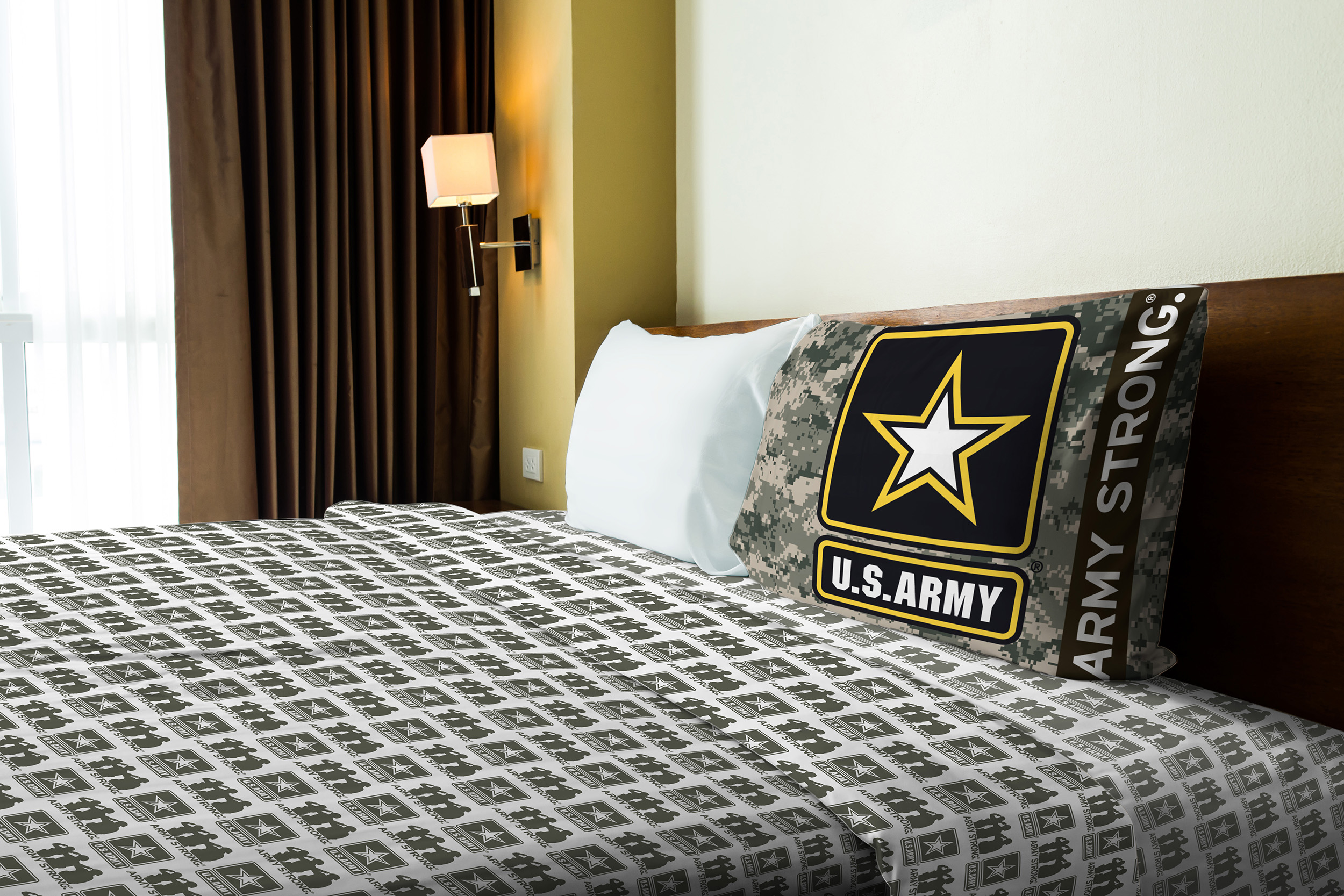 E117293 Northwest US Army Salute Twin Sheet Set