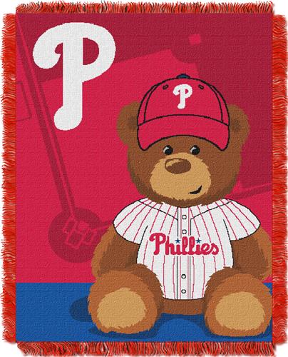 Northwest MLB Phillies Field Bear Baby Throw
