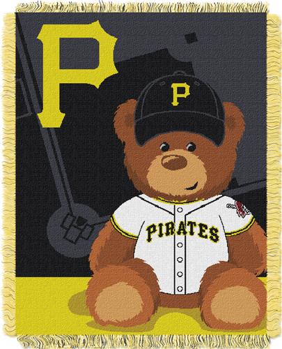 Northwest MLB Pirates Field Bear Baby Throw